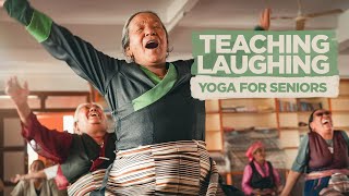 Yoga for the elderly in Kathmandu, Nepal
