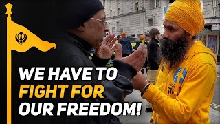 Tanzanian gentleman learns about Bhai Amritpal Singh