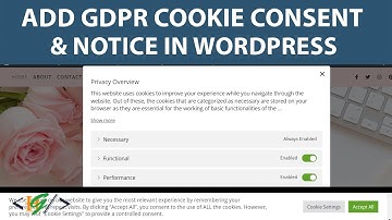 How to Add GDPR Cookie Consent and Compliance Notice for WordPress