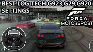 FORZA MOTORSPORT LOGITECH G923 SETTINGS by GAMETUBE786 4,774 views 7 months ago 8 minutes, 15 seconds