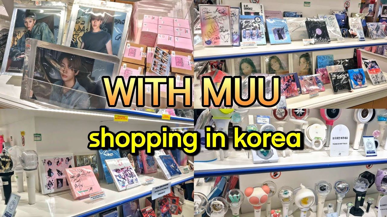 홍대 위드뮤 KPOP 아이돌 굿즈샵 브이로그 / shopping in korea vlog