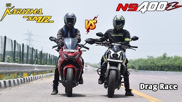 Pulsar NS400Z Vs Hero Karizma XMR 210 Drag Race | Shocking Result 😱