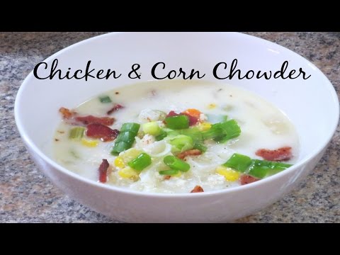 Crockpot Chicken & Corn Chowder Recipe!