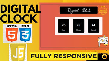 How to Build  Digital Clock in 10 Minutes Using HTML, CSS & JavaScript|  #htmlcss #programming