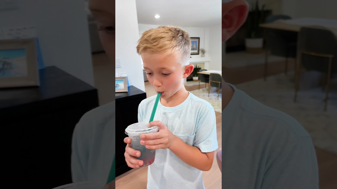 Levi & Ivy never finish their Starbucks Boba.. 🧋