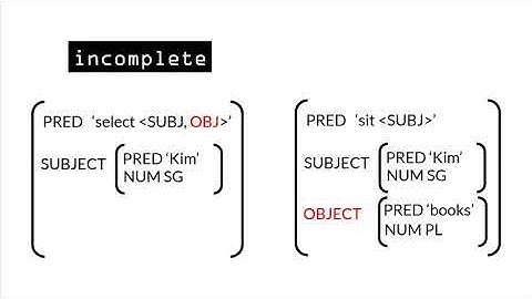 8 Lexical-Functional Grammar: A quick overview (video 8/10)