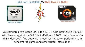 11300H vs 4600H | Intel Core i5 11300H Vs Ryzen 5 4600H All Test with Infographics Must Watch
