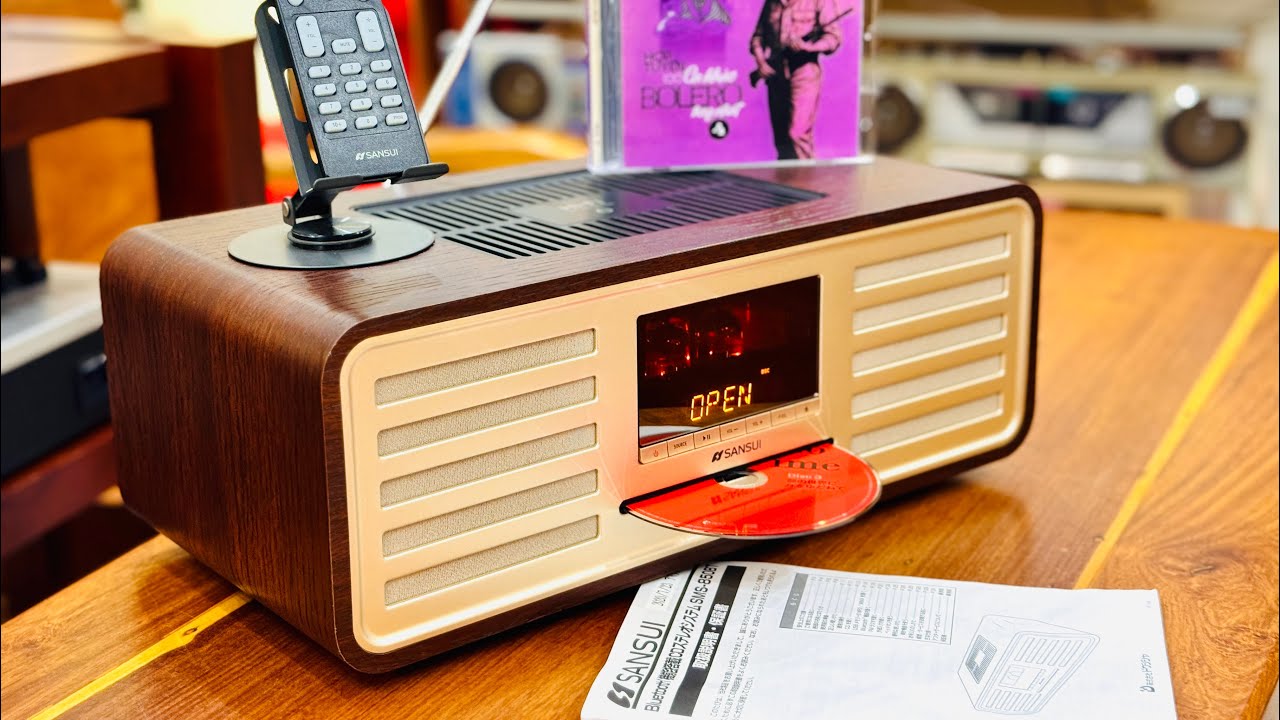 Masterpiece Sansui SMS-850BT Boombox with Vacuum Tubes, Excellent
