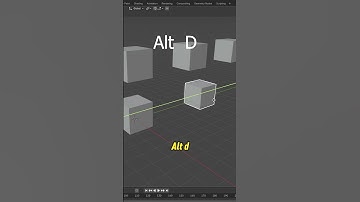 Alt + D vs Shift + D in Blender – What’s the Difference? 🤯 | 30-Second Tip