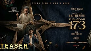 Thalaivar 173 Announcement 8K Motion Poster Review Superstar Rajinikanth Cibi Chakravarthy