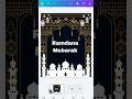 Day 130 Ramdana poster design professional ❤️ Canva Mobile Tutorial ✨ #yt #ramadan #short