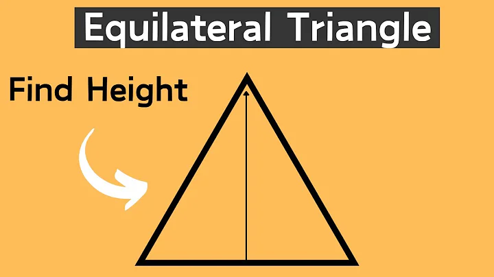 How to find the HEIGHT of an EQUILATERAL TRIANGLE -Geometry Help