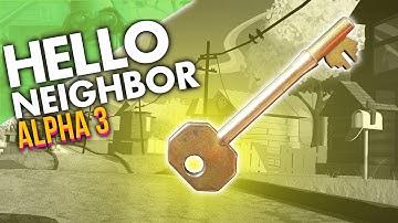 HOW TO FIND THE HIDDEN KEY - Hello Neighbor ALPHA 3 (Hello Neighbour New House Gameplay)