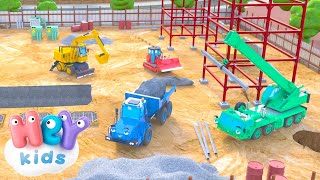 Construction Vehicles cartoon 🚜🚧 Trucks for Kids | HeyKids Nursery Rhymes | Animaj Kids