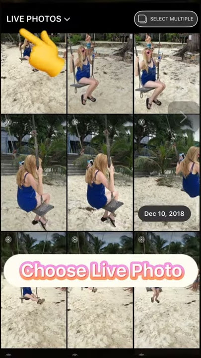 How to turn live Photos into a Boomerang on Instagram #shorts