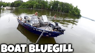 Fishing for Big Bluegill in a BOAT! Spring Bluegill Fishing with i_fish