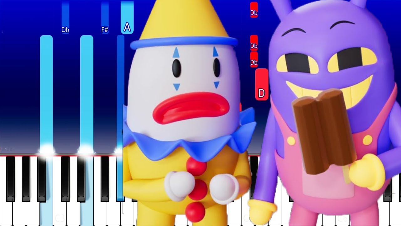 The Amazing Digital Circus -  Normal Vs Psychopath 1 (Piano Tutorial)