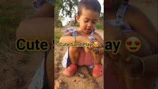 Jiya Enjoying Sand Play Near Roadside