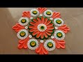 Simple rangoli design beginners rangoli design rangoli by kalai