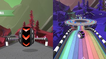 Rolling Balls Sky Escape Speedrun Challenge Vs Reverse Balls Speedrun Walkthrough Gameplay