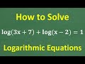 Logarithmic Equations Quiz