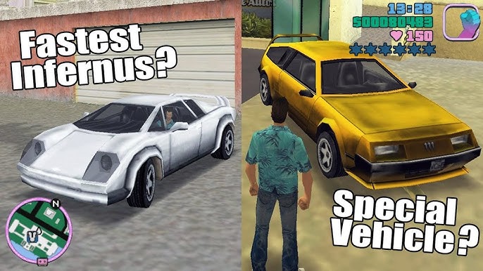 Top 5 Fastest Cars in GTA Vice City