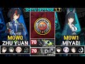 Zhu Yuan M0W0 &amp; Miyabi M0W1 Showcase | Shiyu Defense Zenless Zone Zero 1.7