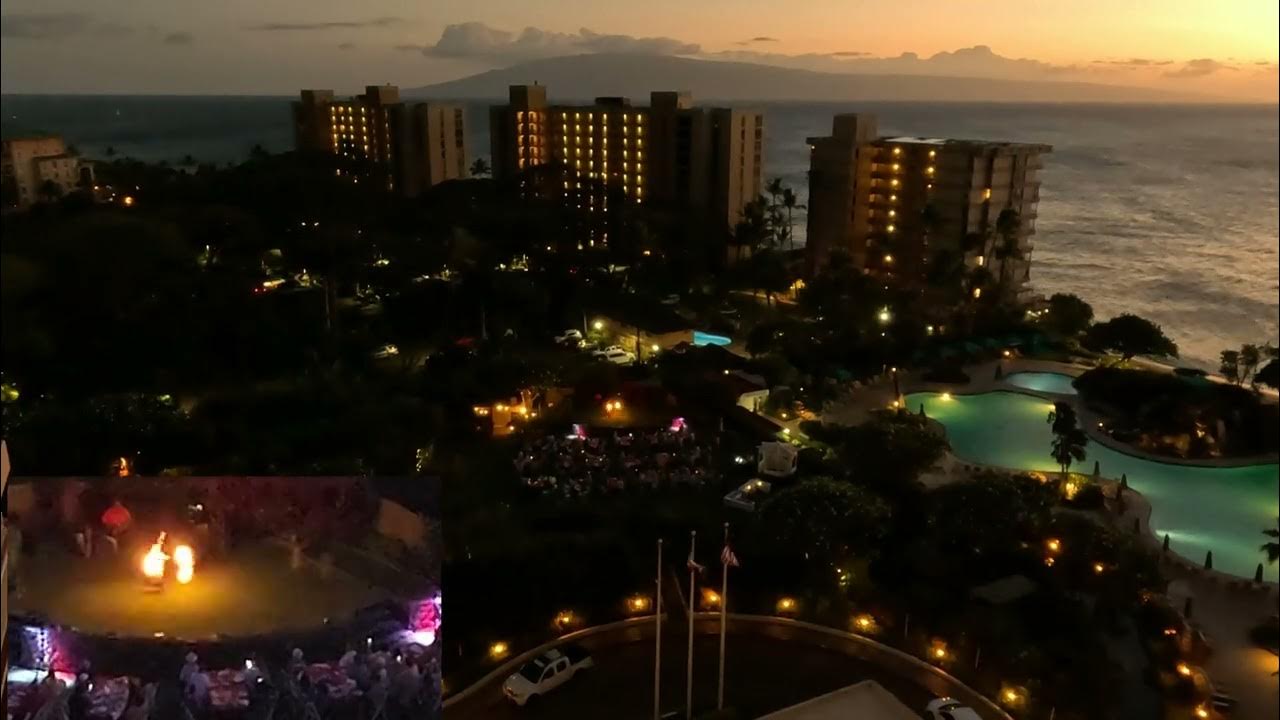 Ka'anapali Beach Club luau Bird's eye view Lahaina Maui Hawaii YouTube