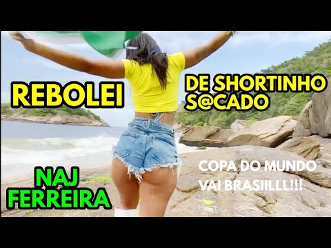 (NAJ FERREIRA) DE SHORTINHO S0CADO NA PRAIA M0STRANDO O BUND40 GIGANTE!!