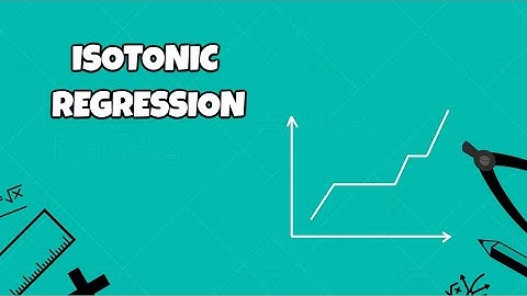 Regression Models in Machine Learning: Isotonic Regression (monotone fit from predictor to target)