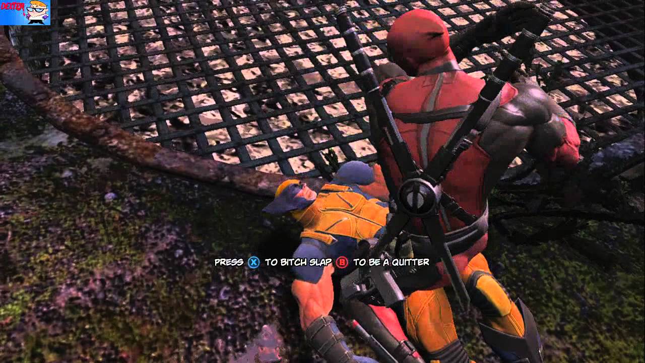 Deadpool bitch slapping Wolverine!!!!!!!!!!!!!!!!!!!!!!!!!!!! Must see