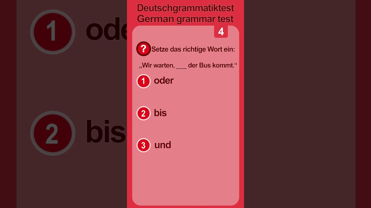 Deutsch grammatik test - Test your German grammar skills in just 5 seconds