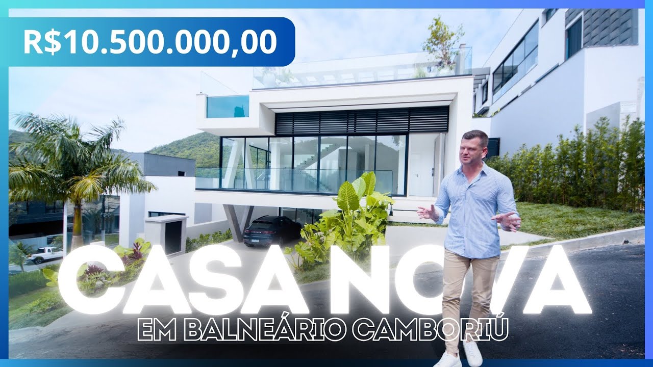 Mansão de Luxo em Balneário Camboriú: Nova, 4 Suítes e Piscina Aquecida!