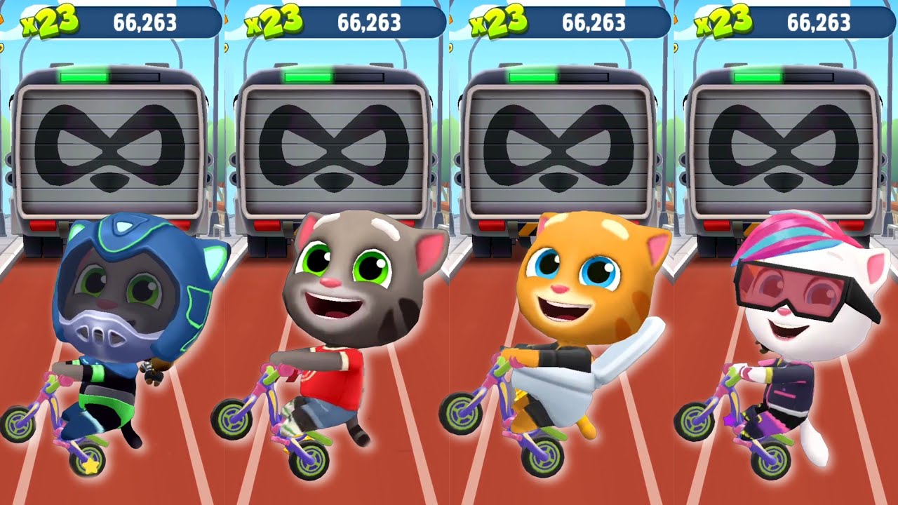 Talking Tom Gold Run Summer 2026 - Cyberpunk Angela Vs Toilet