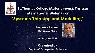 International Webinar On  Systems Thinking and Modelling - 16,18 June 2021