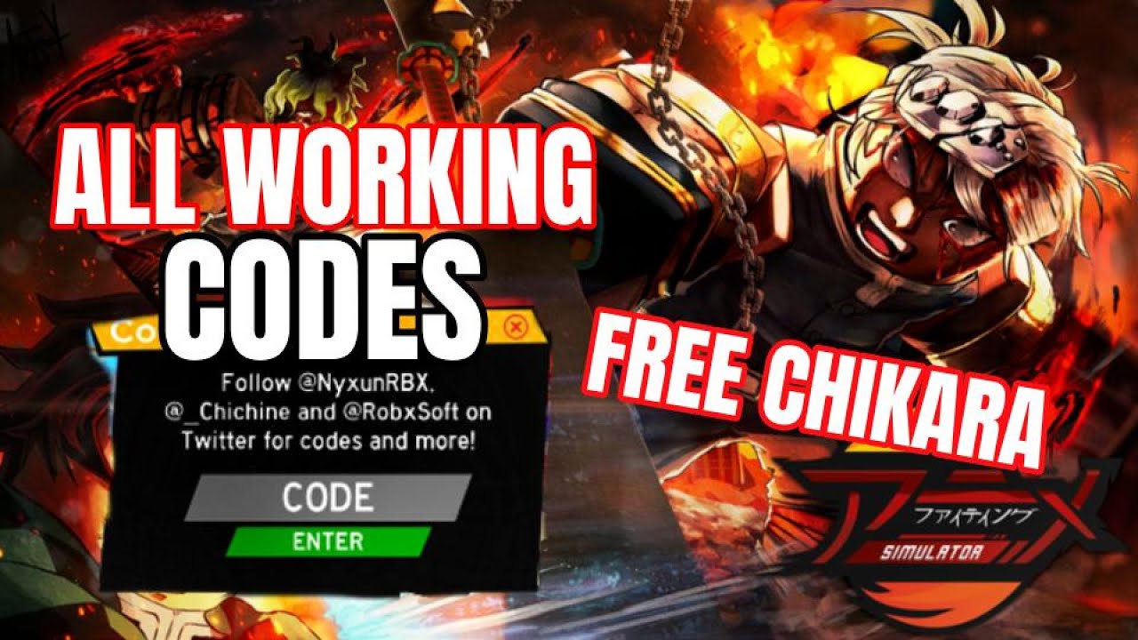 Chikara Anime Fighting Simulator Codes