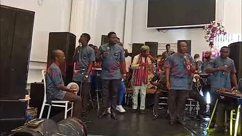 Watch How King Sunny Ade Performed At Jadesola Onilenla And Taiwo Adams' Wedding Party In Lagos