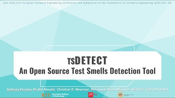tsDetect - An Open Source Test Smells Detection Tool | Details