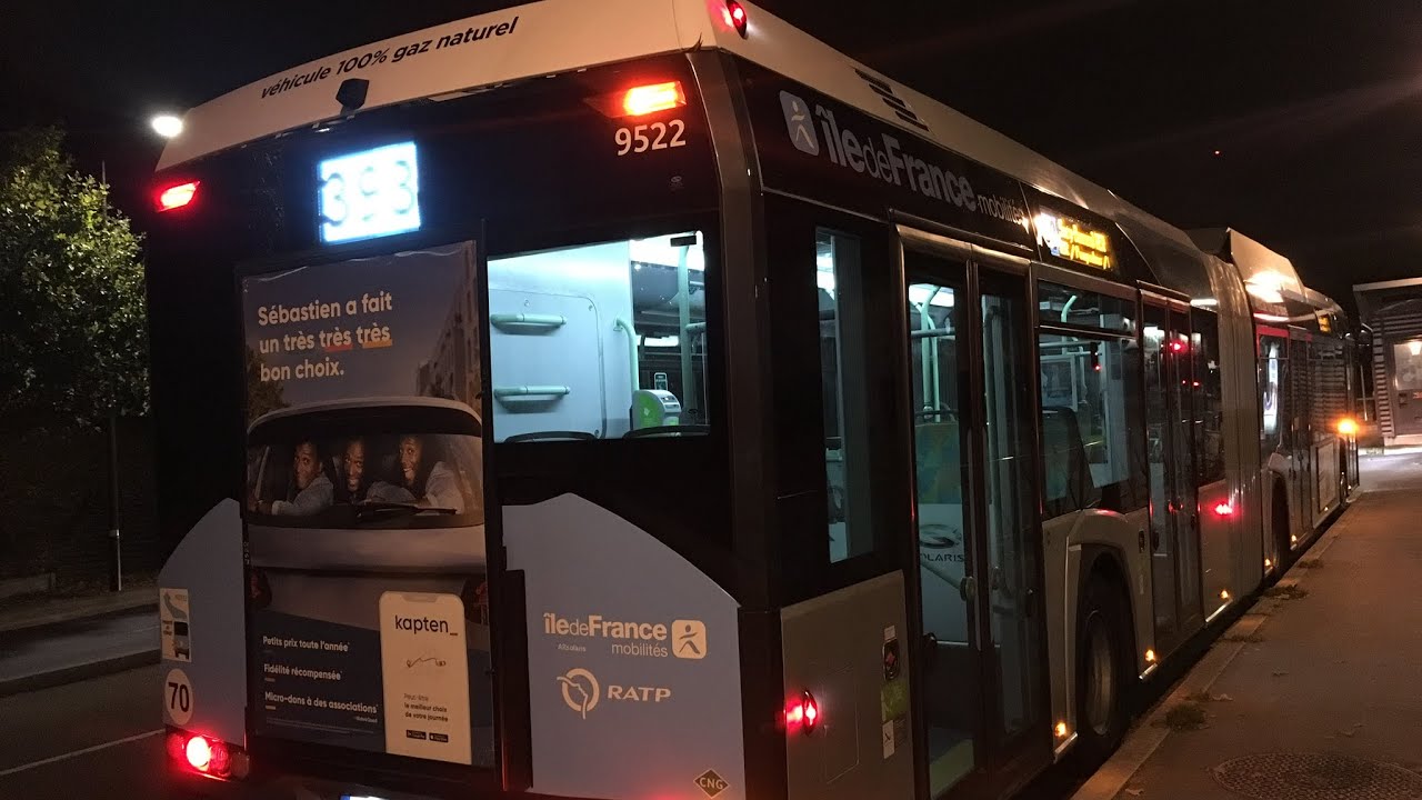 SOLARIS URBINO 18 GNV — 9522 LIGNE 393 RATP