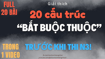 ✅ FULL 1 video | Mất gốc Ngữ pháp N4? Lấy lại chỉ với 20 điểm từ sách Soumatome này!