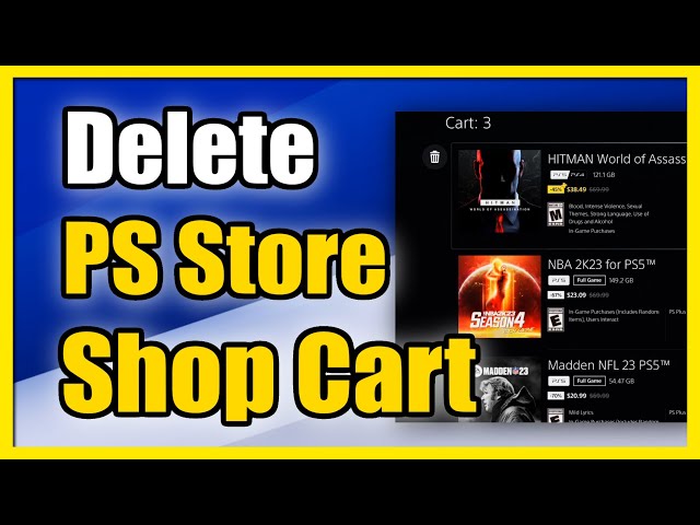 How to DELETE Games from PlayStation Store Shopping Cart on PS5 (Only Buy  One Game) 