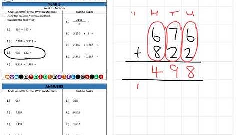 YEAR 5 Mini-maths Video Tutorial - Week 1 - Monday