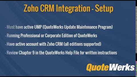 Setting Up the Zoho CRM Integration