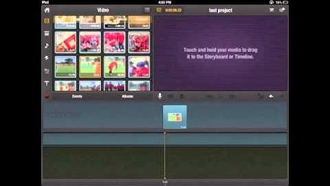 Pinnacle Studio on iPad - Tutorial 3  - Selecting and trimming video files