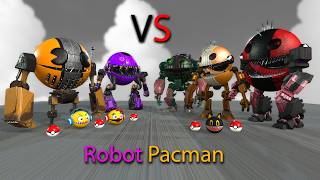 PACMAN VS ROBOT MONSTER PAC-MAN VS CARTOON CAT PAC MAN