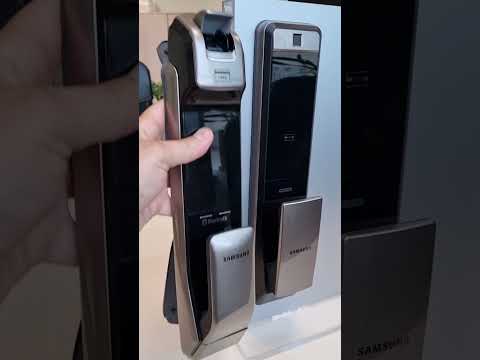 Электронный дверной замок Samsung SHP-DP609 Silver с отпечатком пальца (live обзор)