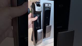Электронный дверной замок Samsung SHP-DP609 Silver с отпечатком пальца (live обзор)