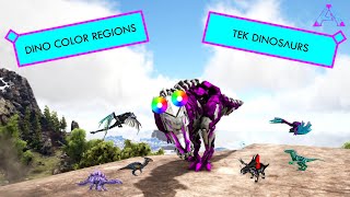 Ark - Dinosaur Color Regions  - Tek Dinosaurs