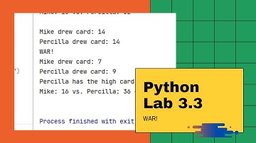 Python Lesson 3.3: Lab - WAR