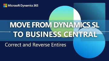 Comparing correcting and reversing entries between Dynamics SL and Dynamics 365 Business Central